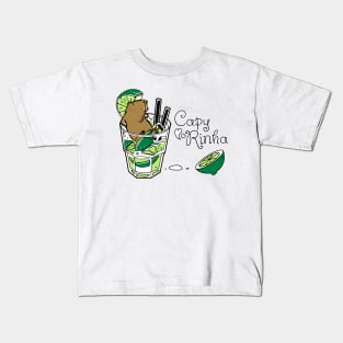 Cabybara + Caipirinha = Capyrinha Kids T-Shirt